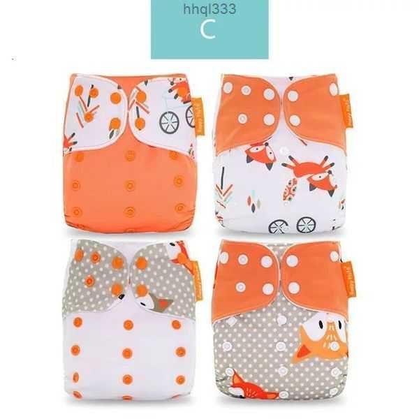 

vagj e72b cloth diapers happyflute fashion style baby nappy 4pcsset cover waterproof reusable 230203