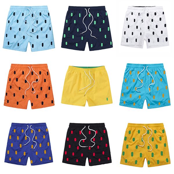 

men's t-shirts mens shorts designer summer swim ralphs war horse embroidery breathable beach laurens short polo quick dry surf mesh fab, White;black