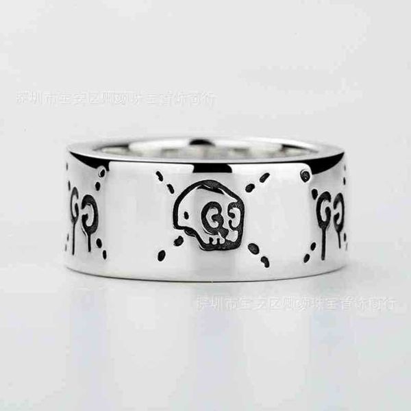

2023 new designer jewelry bracelet necklace ring 925 sterling hollow skull elf love fearless daisy couple, Silver