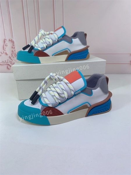 

2023new men designer sneaker casual shoes leather sneakers embroidered white shoes flat platform walking sports trainers, Black