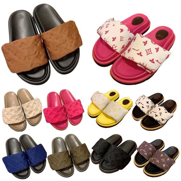 

65s 65s slippers slippers designer slippers men's women's slippers fashion platform slippers luxury slippers summer beach l slippe, Black