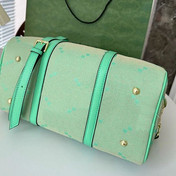 

deaigner large canvas pillow bag for men woman boston summer color handbags crossbody letter embroid travel duffel totes