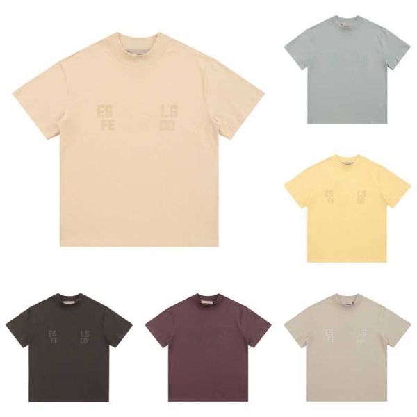 

essentail fashion tshirt essent crew neck casual t-shirts men women 2023 summer essentiel short sleeve tees letter shirts street961, White;black