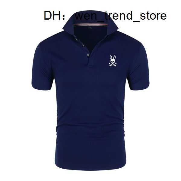 

men's tshirts 2023 summer men polo shirt printed skull bunny fashion lapel breathable casual tees short sleeve hip hop polos shirts 5, White;black