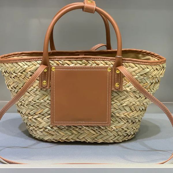 

Brand Name Designer Tote Bag Braided Women's Summer beach Bag Handbag Crossbody Shoulder Bags Purse Large Capacity crochet beach Tote bags, Pink