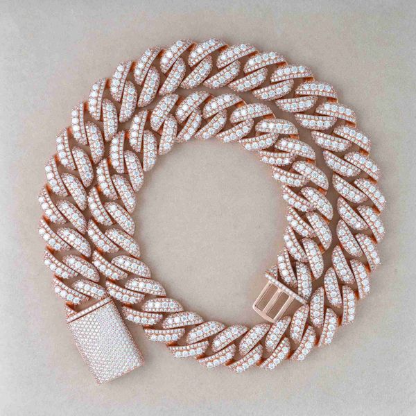 

pass diamond tester vvs moissanite 925 sterling silver miami cuban link chain