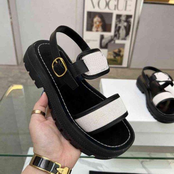 

designer platform sandals women heel leather slippers platform celinity slide rubber sandal summer fashion sl01, Black