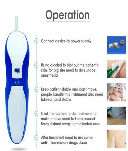 

maglev plasma pen eyelid lift pen laser plasmapen skin medical tattoo mole removal machine fibroblast plasma pen with 3 needles8458802, Black