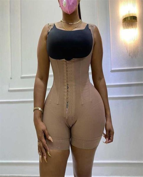 

women039s corset bodyshaper high compression garment abdomen control double bodysuit waist trainer open bust shapewear fajas 228779351