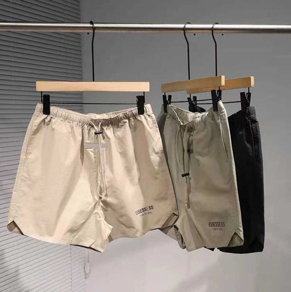 

designer mens essentail shorts nylon casual running loose essen quick drying beach five-piece pant basketball quality2023, White;black