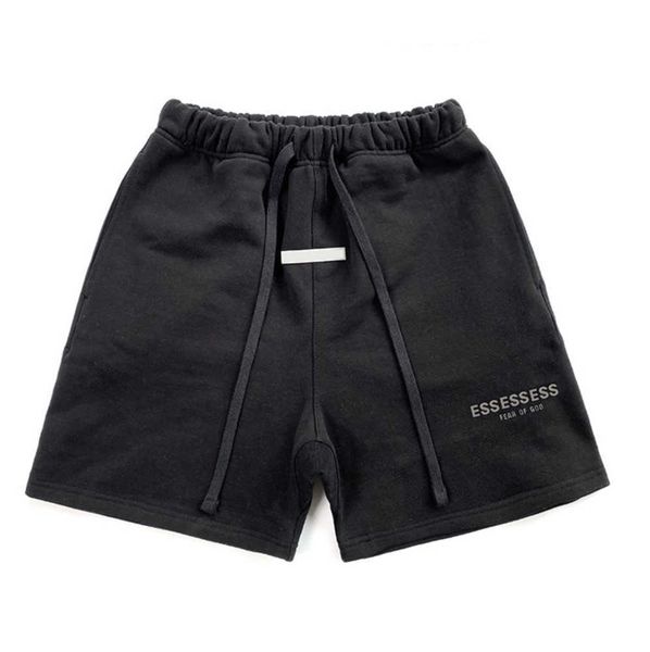 

mens womens designer essentail shorts clothing apparel essen shorts cotton sports fashion short street style tide knee length leisure27ess, White;black