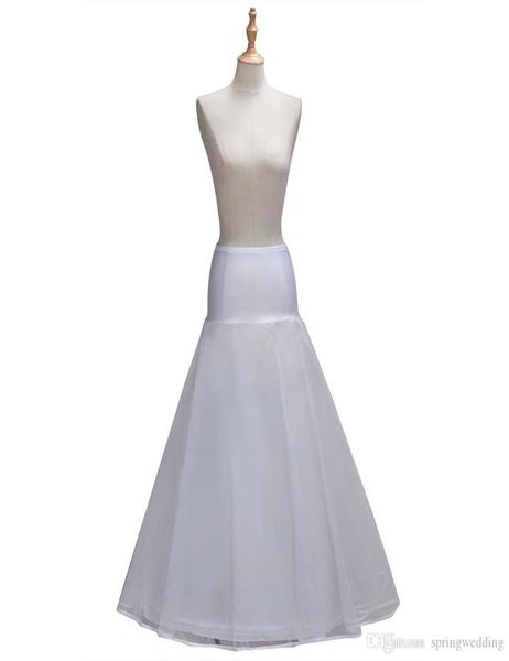 

2018 1 hoop a line one tulle white satin edge wedding petticoat wedding accessories crinoline petticoat wedding skirt cpa13381729521