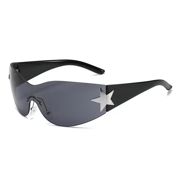 

2023 gm sunglasses for men, premium one piece plate glasses for street pgraphy, sunglasses for women, White;black