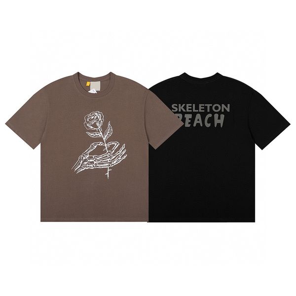 

men's plus tees & polos round neck embroidered and printed polar style summer wear with street pure cotton m set shorts tshirt set 121e, Black;brown