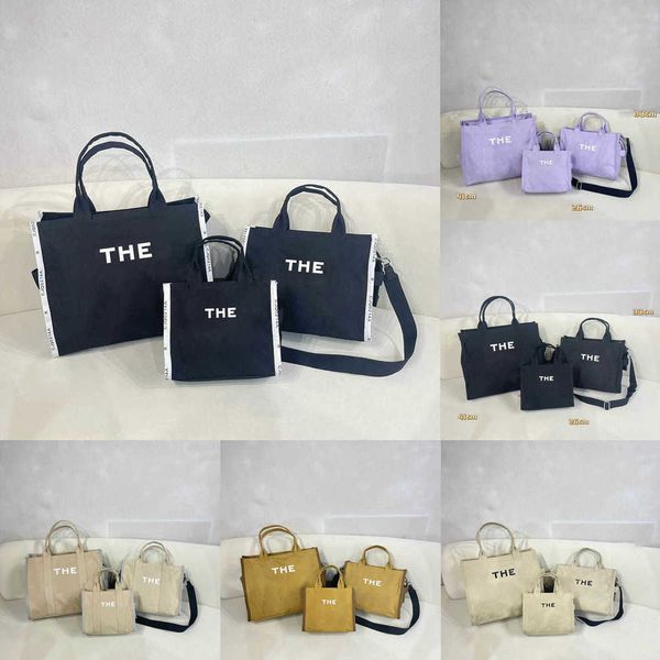 

totes marc tote bag women casual canvas designer bags handbags shoulder diagonal trend letter leisure fashion high capacity handbag 230314