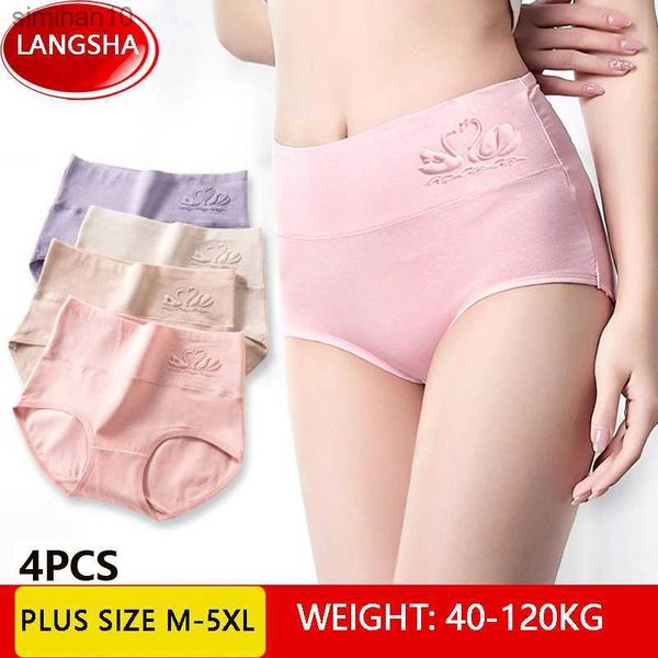 

briefs panties plus size -5xl 4pcs high waist cotton panties women body shaper underwear cute print girls briefs seamless female lingerie l, Red;black