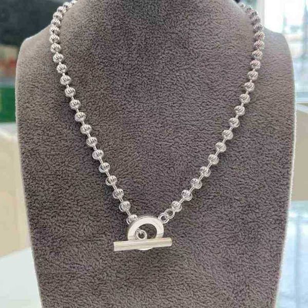 

designer jewelry bracelet necklace ring accessories car flower decoration carved woven bolt buckle girls' gift coil shape bead chain hi, Silver