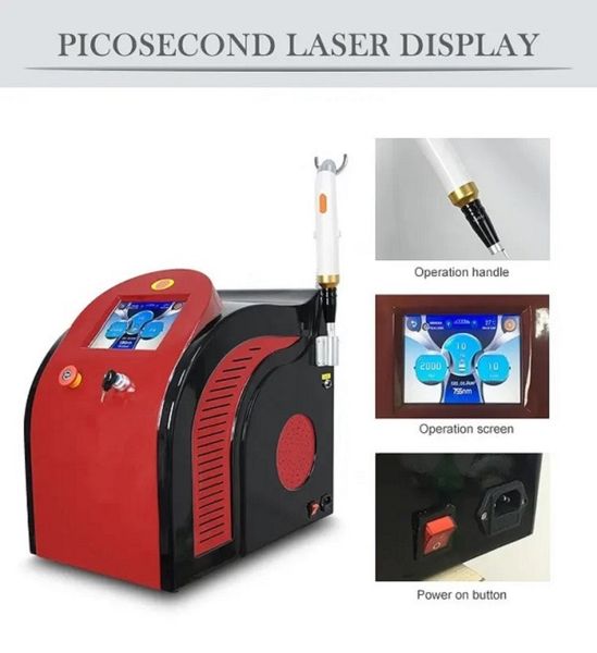 

pico laser tattoo removal picosecond laser skin whitening carbon peeling laser remove tattoo whitening beauty instrument q switched nd yag l, Black