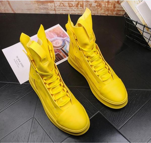 

highshoes for men little white trend casual shoe boys and teenagers versatile board plateforme v233913548, Black