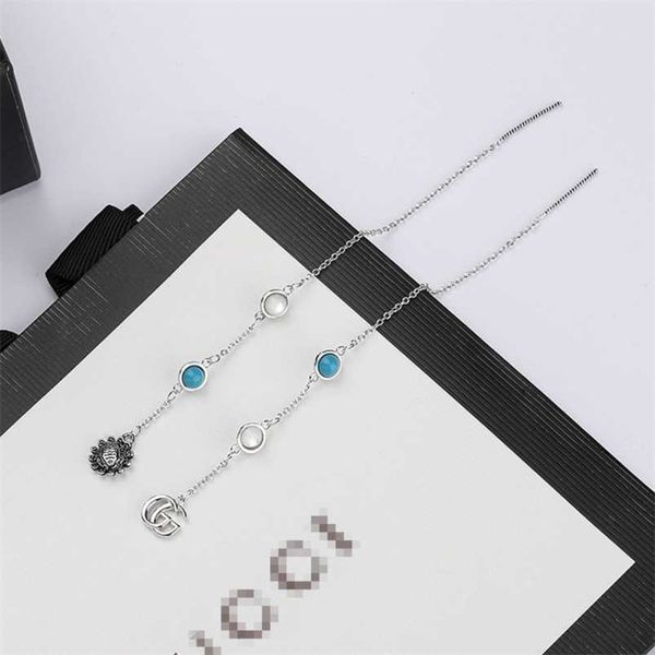 

2023 new designer jewelry bracelet necklace ring xiao same creative tassel earrings delivery accessories, Silver