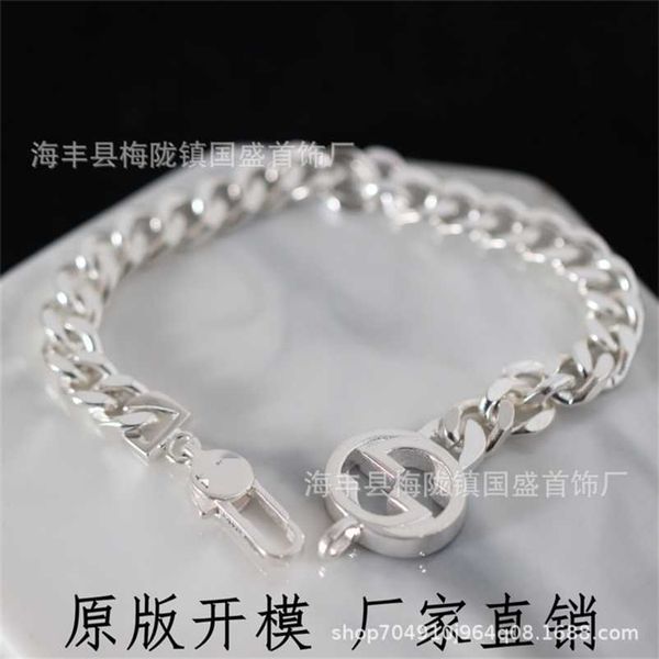 

designer jewelry necklace ring glossy bracelet ins hip hop bracelet for men women versatile valentine's day gift high quality, Black