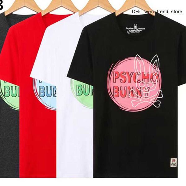 

mens designer casual t shirt fashion polo summer slim psycho bunny print short sleeve crewneck tee m-xxxl 2u1i, White;black