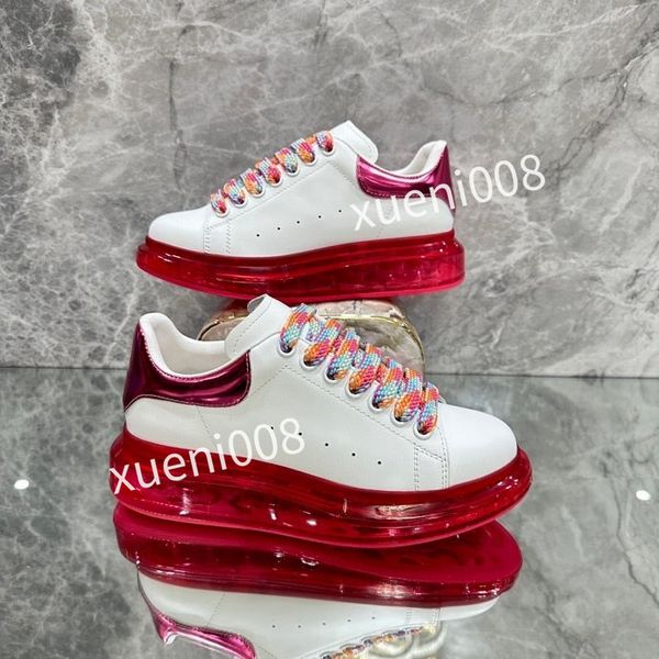 

new brand fashion women quality casual shoes low heel leather lace-up sneaker running trainers letters flat printed sneakers, Red;white