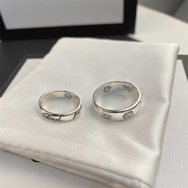 

designer jewelry bracelet necklace 925 sterling love fearless bird simple style couple ring for men women high quality, Silver