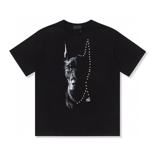 

men's plus tees & polos round neck embroidered and printed polar style summer wear with street pure cotton r1q2rf, Black;brown