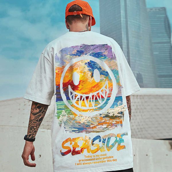 

brand oversize fashion fat men's clothing plus large size guochao hip hop loose short sleeve tshirt half sleeve fashion iebz, White;black