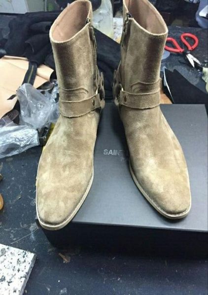 

2019ss fashion genuine leather boots factory outlet s l p personalized matte leather men039s shoes1479724, Black