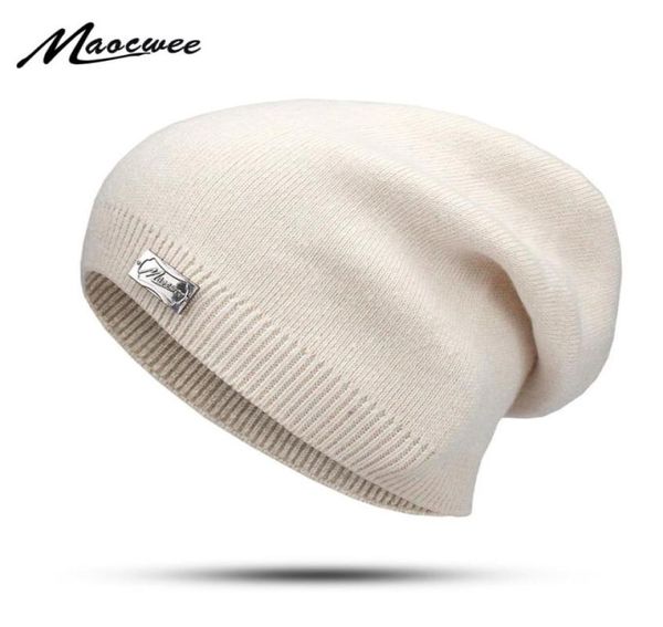 

knitted skullies beanies women winter beanie hat female warm cap cotton casual wool solid beanie hat for men cashmere1145644, Blue;gray