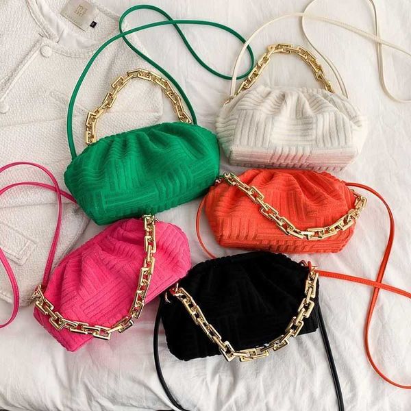 

bag versatile luxury large women messenger 2023 handbag fashion capacity striped towel one-shoulder embossed clutch
