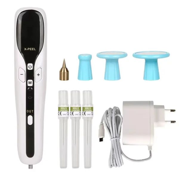 

mini beauty care laser mole removal pen cold jet plasma lifting pen, Black