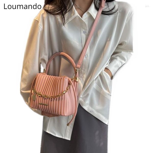 

shoulder bags small design bag for women's spring/summer french high beauty single pleated handheld crossbody bucket