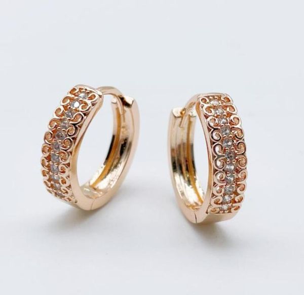 

dangle chandelier casual circle 585 rose gold white natural zircon drop earrings women wedding party fine cute fashion jewelry1884596, Silver