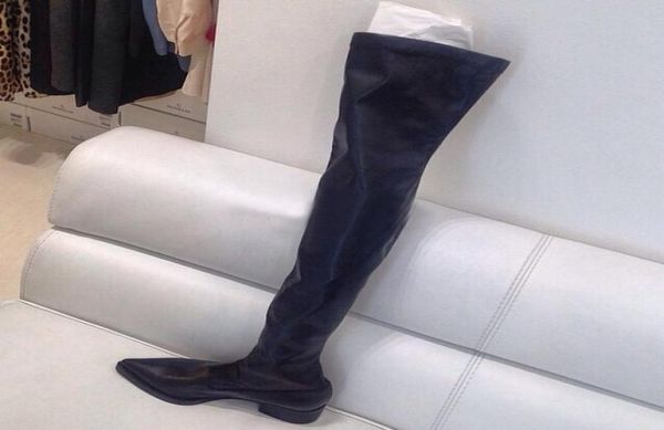 

j982 black super high pointy thigh boots012345673920958