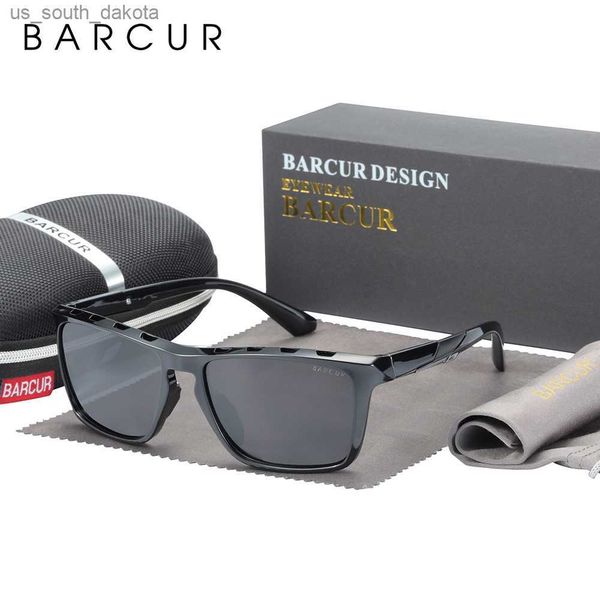 

barcur style tr90 sunglasses for men polarized design sun glasses women fishing driving eyewear accessory oculos l230523, White;black