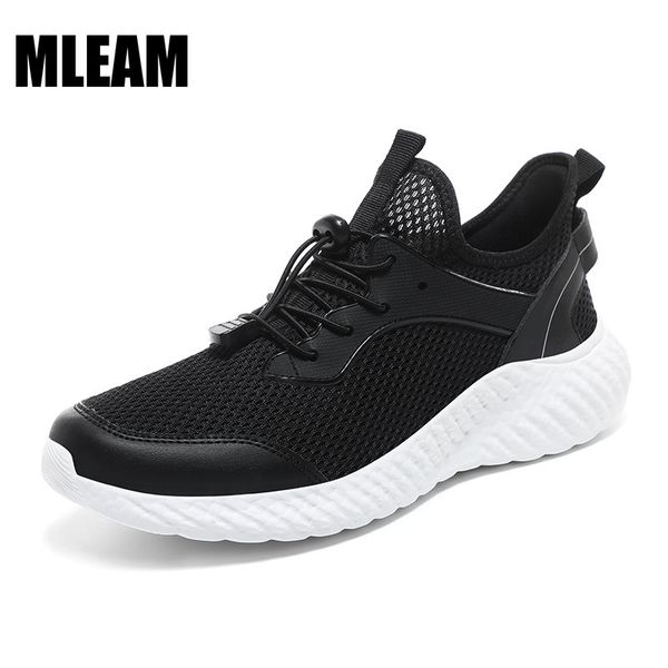 

men running shoes lightweight breathable mens sport shoes casual walking sneakers size 39-48 tenis masculino zapatillas hombre, Black