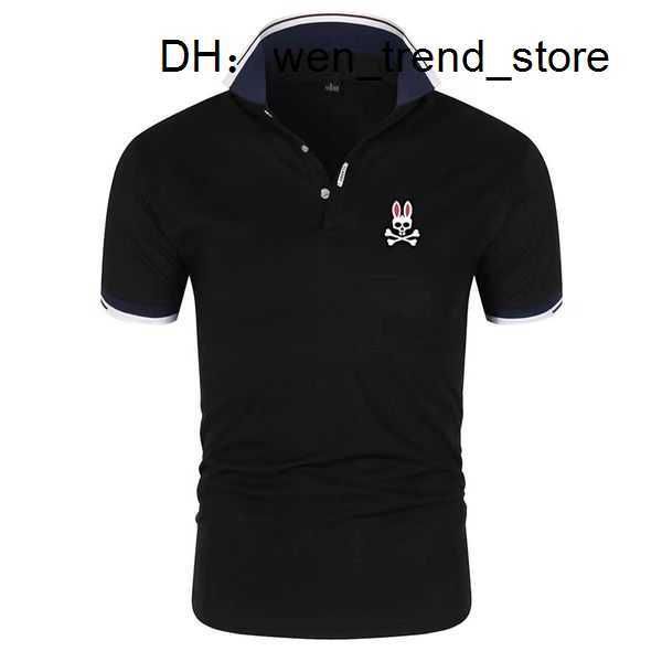 

men's mens polos combed cotton summer clothing short sleeve business design animal pattern psycho bunny t shirt casual designer 2 vplf, White;black
