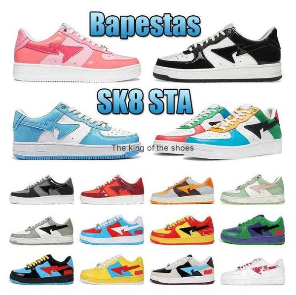 

ogsk 8 designer casual shoes platform sneakers sk8 sta patent leather green jjjjound black white plate-forme for men women trainers jogging