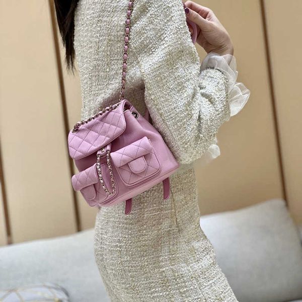 

fashion trend brand designer bag design small backpack 10a mirror quality mini backpacks luxury calfskin shoulder bag mini c500