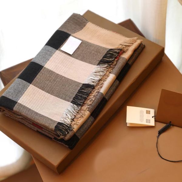 

scarf classic designer 2023 new plaid warm camel fashion letter cashmere fabric soft feel gift, Blue;gray