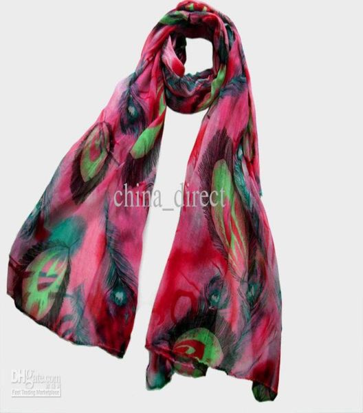 

feather print voile scarf neck scarves scarf wraps shawls 18080cm 11pclot 21035842179, Blue;gray