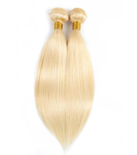 

613 blonde straight hair weave bundles brazilian peruvian indian malaysian remy human hair extensions 1 or 2 bundles 1028 inch w9581743, Black