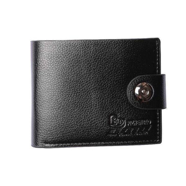 

mens wallet short magnetic snap fashion card holder soft surface multipurpose solid color multiple slots coin purse, Red;black