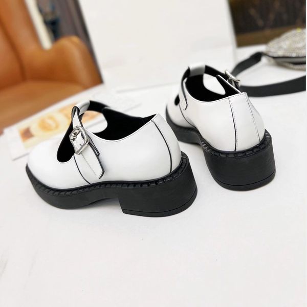 

designer shoes dress shoes loafers shoes women wedding party quality leather high heel flat shoe business formal loafer with box, Black