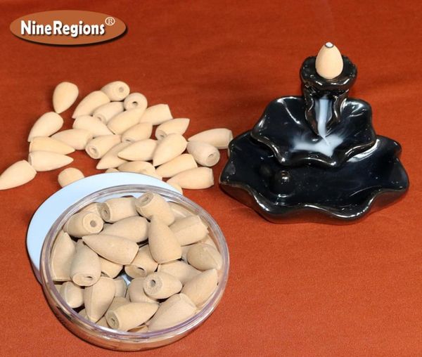 

whole 50pcsbox 100 pure natural australia sandalwood incense cones backflow strong fragrance without incense holder burner w9706692