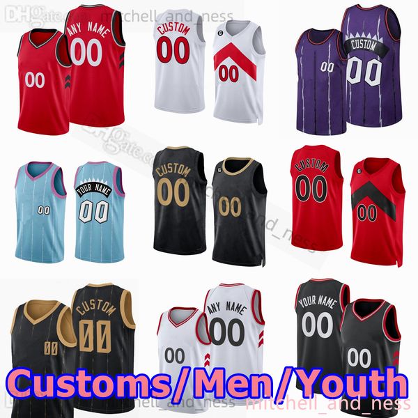 

43 pascal siakam jersey custom printed basketball jerseys 4 scottie barnes 23 fred vanvleet 33 gary trent jr. 3 og 19 jakob anunoby poeltl p, Black;red