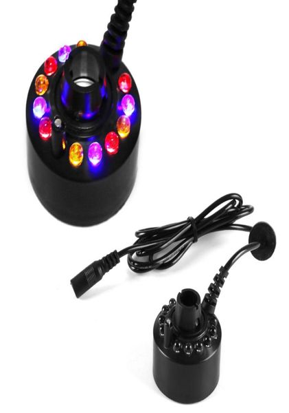 

good 12 leds ultrasonic mist maker fogger water fountain pond humidifier colourful moisturizer air refreshing7531475